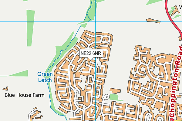 NE22 6NR map - OS VectorMap District (Ordnance Survey) NE22 6NR map - OS VectorMap District (Ordnance Survey)
