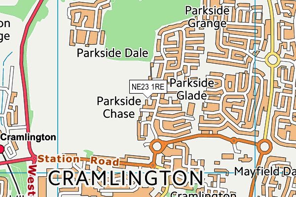 NE23 1RE map - OS VectorMap District (Ordnance Survey) NE23 1RE map - OS VectorMap District (Ordnance Survey)