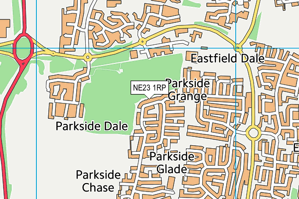 NE23 1RP map - OS VectorMap District (Ordnance Survey) NE23 1RP map - OS VectorMap District (Ordnance Survey)