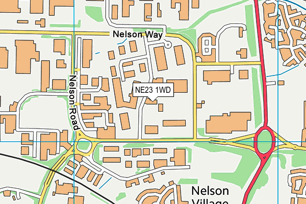 NE23 1WD map - OS VectorMap District (Ordnance Survey) NE23 1WD map - OS VectorMap District (Ordnance Survey)