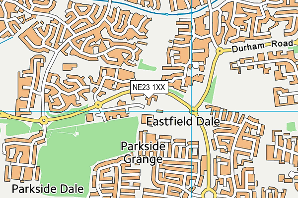 NE23 1XX map - OS VectorMap District (Ordnance Survey) NE23 1XX map - OS VectorMap District (Ordnance Survey)