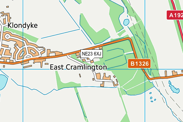 NE23 6XJ map - OS VectorMap District (Ordnance Survey) NE23 6XJ map - OS VectorMap District (Ordnance Survey)