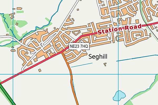 NE23 7HQ map - OS VectorMap District (Ordnance Survey) NE23 7HQ map - OS VectorMap District (Ordnance Survey)