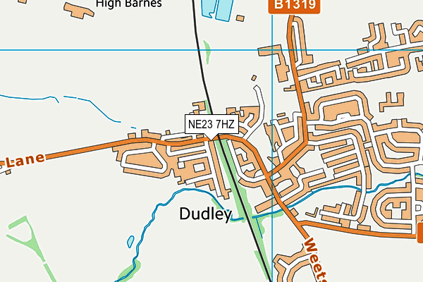 NE23 7HZ map - OS VectorMap District (Ordnance Survey) NE23 7HZ map - OS VectorMap District (Ordnance Survey)