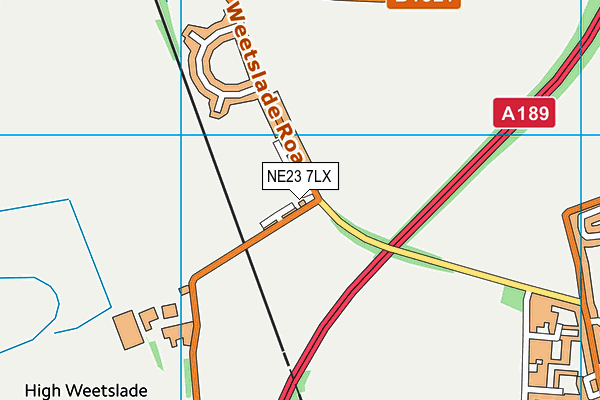 NE23 7LX map - OS VectorMap District (Ordnance Survey) NE23 7LX map - OS VectorMap District (Ordnance Survey)