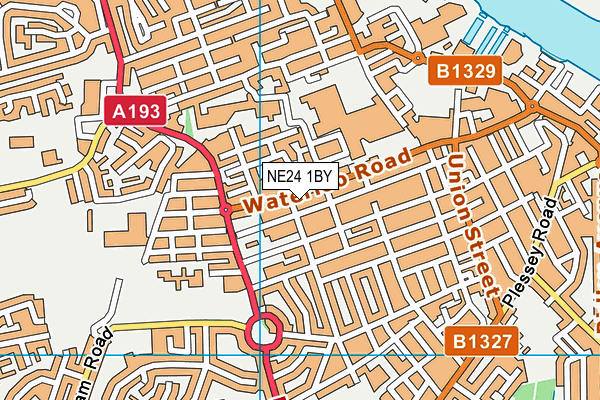 NE24 1BY map - OS VectorMap District (Ordnance Survey) NE24 1BY map - OS VectorMap District (Ordnance Survey)