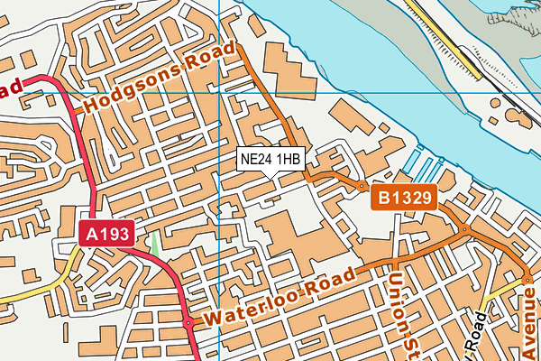 NE24 1HB map - OS VectorMap District (Ordnance Survey) NE24 1HB map - OS VectorMap District (Ordnance Survey)
