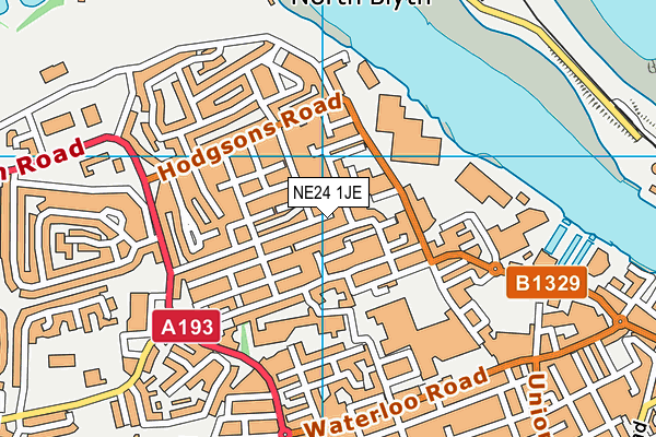 NE24 1JE map - OS VectorMap District (Ordnance Survey) NE24 1JE map - OS VectorMap District (Ordnance Survey)