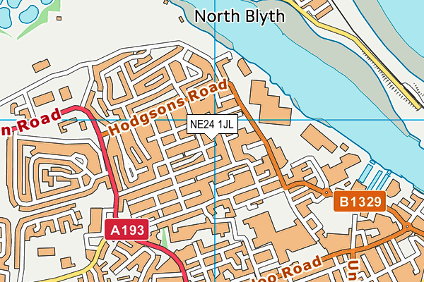 NE24 1JL map - OS VectorMap District (Ordnance Survey) NE24 1JL map - OS VectorMap District (Ordnance Survey)