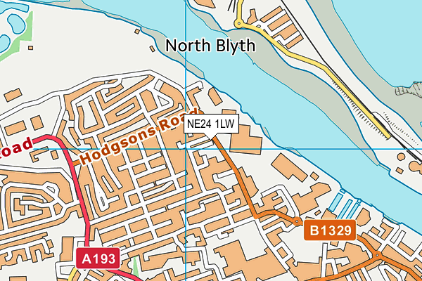 NE24 1LW map - OS VectorMap District (Ordnance Survey) NE24 1LW map - OS VectorMap District (Ordnance Survey)