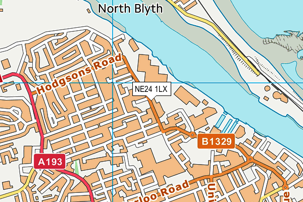NE24 1LX map - OS VectorMap District (Ordnance Survey) NE24 1LX map - OS VectorMap District (Ordnance Survey)