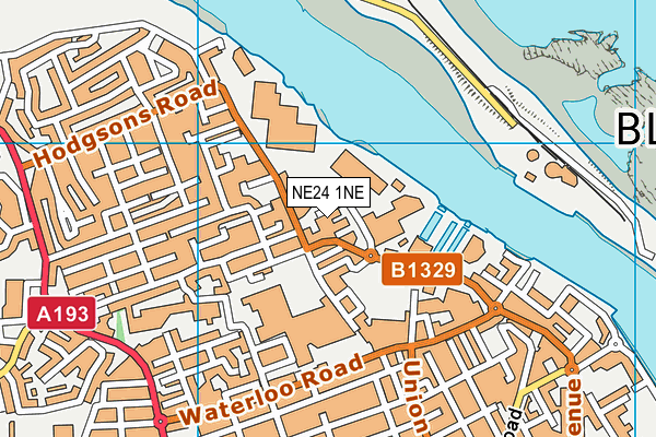 NE24 1NE map - OS VectorMap District (Ordnance Survey) NE24 1NE map - OS VectorMap District (Ordnance Survey)