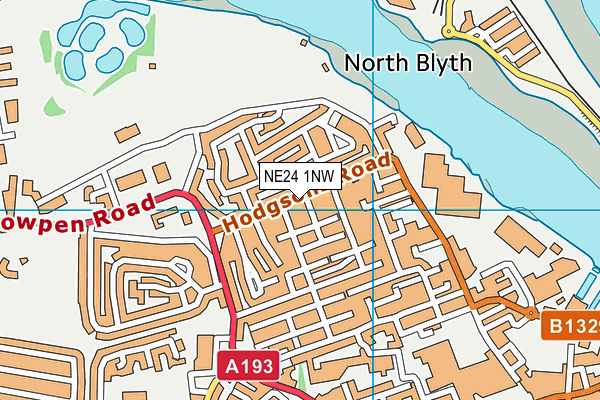 NE24 1NW map - OS VectorMap District (Ordnance Survey) NE24 1NW map - OS VectorMap District (Ordnance Survey)