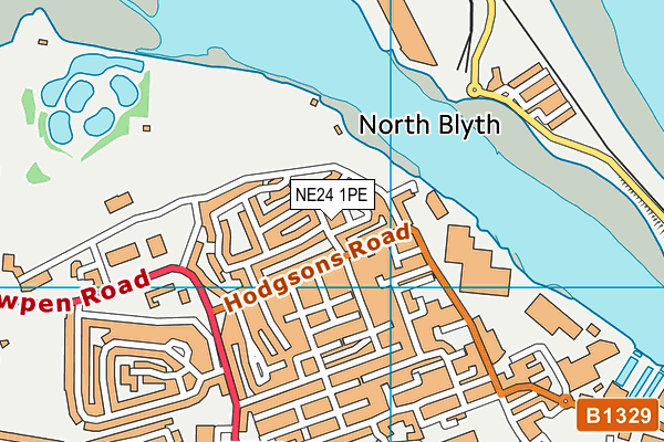NE24 1PE map - OS VectorMap District (Ordnance Survey) NE24 1PE map - OS VectorMap District (Ordnance Survey)