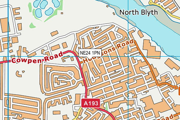 NE24 1PN map - OS VectorMap District (Ordnance Survey) NE24 1PN map - OS VectorMap District (Ordnance Survey)