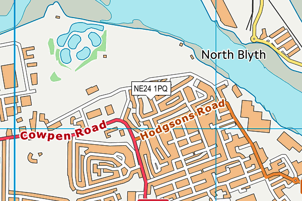 NE24 1PQ map - OS VectorMap District (Ordnance Survey) NE24 1PQ map - OS VectorMap District (Ordnance Survey)