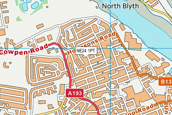 NE24 1PT map - OS VectorMap District (Ordnance Survey) NE24 1PT map - OS VectorMap District (Ordnance Survey)