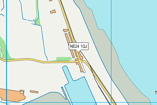 NE24 1QJ map - OS VectorMap District (Ordnance Survey) NE24 1QJ map - OS VectorMap District (Ordnance Survey)