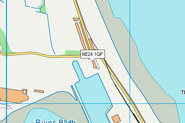 NE24 1QP map - OS VectorMap District (Ordnance Survey) NE24 1QP map - OS VectorMap District (Ordnance Survey)