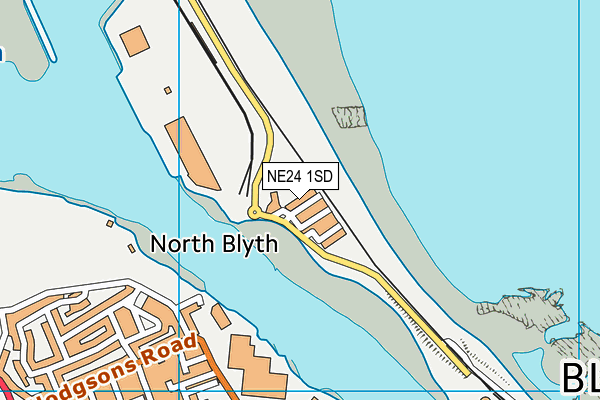 NE24 1SD map - OS VectorMap District (Ordnance Survey) NE24 1SD map - OS VectorMap District (Ordnance Survey)