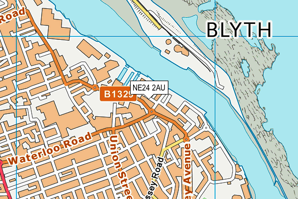 NE24 2AU map - OS VectorMap District (Ordnance Survey) NE24 2AU map - OS VectorMap District (Ordnance Survey)