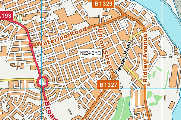 NE24 2HQ map - OS VectorMap District (Ordnance Survey) NE24 2HQ map - OS VectorMap District (Ordnance Survey)