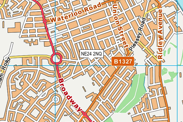 NE24 2NQ map - OS VectorMap District (Ordnance Survey) NE24 2NQ map - OS VectorMap District (Ordnance Survey)