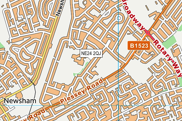 NE24 2QJ map - OS VectorMap District (Ordnance Survey) NE24 2QJ map - OS VectorMap District (Ordnance Survey)