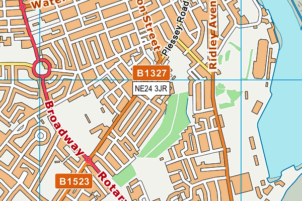 NE24 3JR map - OS VectorMap District (Ordnance Survey) NE24 3JR map - OS VectorMap District (Ordnance Survey)