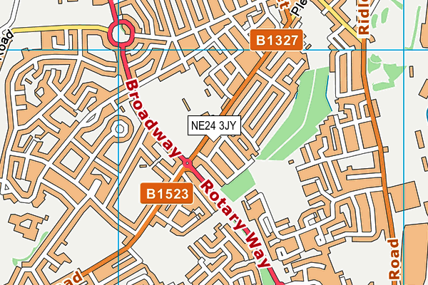 NE24 3JY map - OS VectorMap District (Ordnance Survey) NE24 3JY map - OS VectorMap District (Ordnance Survey)