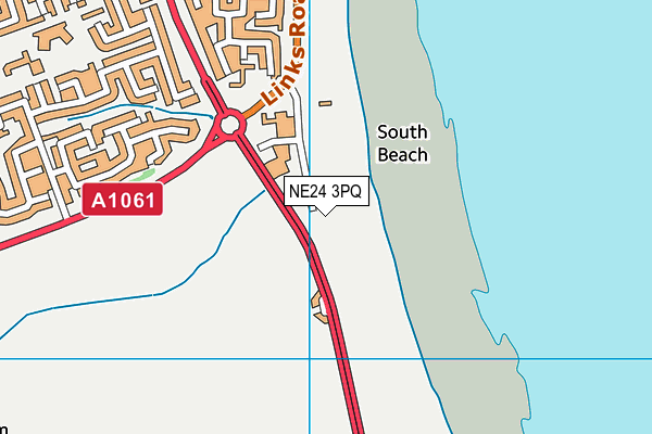 NE24 3PQ map - OS VectorMap District (Ordnance Survey) NE24 3PQ map - OS VectorMap District (Ordnance Survey)