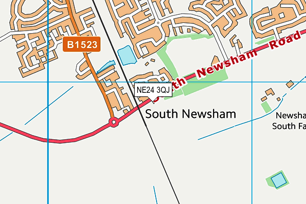 NE24 3QJ map - OS VectorMap District (Ordnance Survey) NE24 3QJ map - OS VectorMap District (Ordnance Survey)