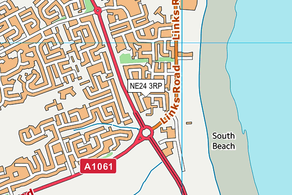NE24 3RP map - OS VectorMap District (Ordnance Survey) NE24 3RP map - OS VectorMap District (Ordnance Survey)