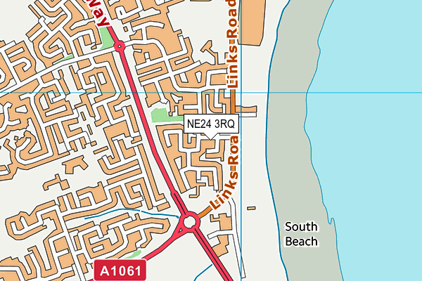 NE24 3RQ map - OS VectorMap District (Ordnance Survey) NE24 3RQ map - OS VectorMap District (Ordnance Survey)