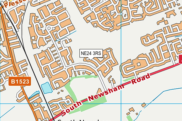 NE24 3RS map - OS VectorMap District (Ordnance Survey) NE24 3RS map - OS VectorMap District (Ordnance Survey)