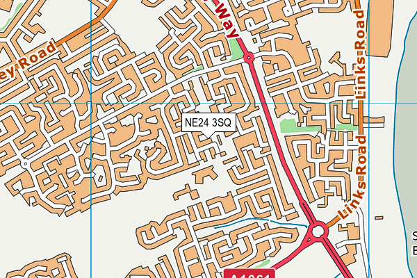 NE24 3SQ map - OS VectorMap District (Ordnance Survey) NE24 3SQ map - OS VectorMap District (Ordnance Survey)