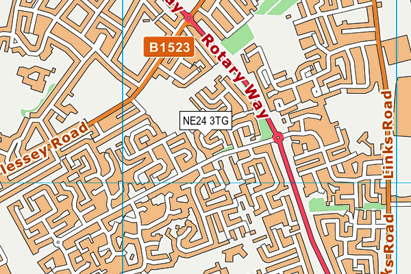 NE24 3TG map - OS VectorMap District (Ordnance Survey) NE24 3TG map - OS VectorMap District (Ordnance Survey)