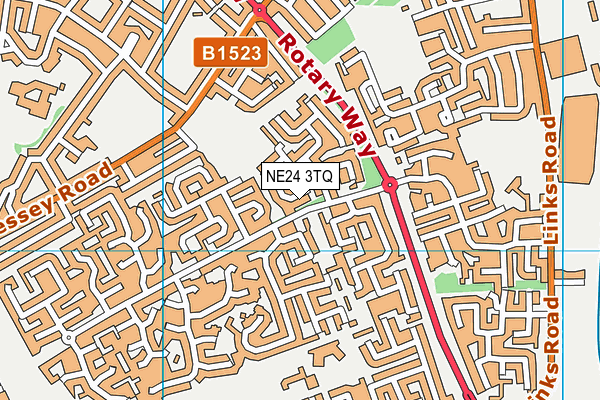 NE24 3TQ map - OS VectorMap District (Ordnance Survey) NE24 3TQ map - OS VectorMap District (Ordnance Survey)