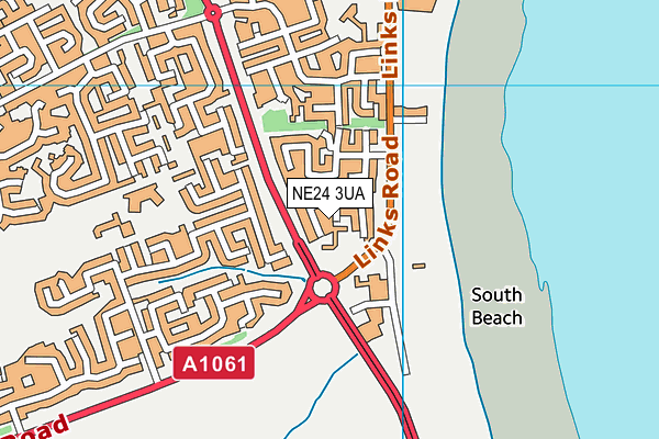 NE24 3UA map - OS VectorMap District (Ordnance Survey) NE24 3UA map - OS VectorMap District (Ordnance Survey)