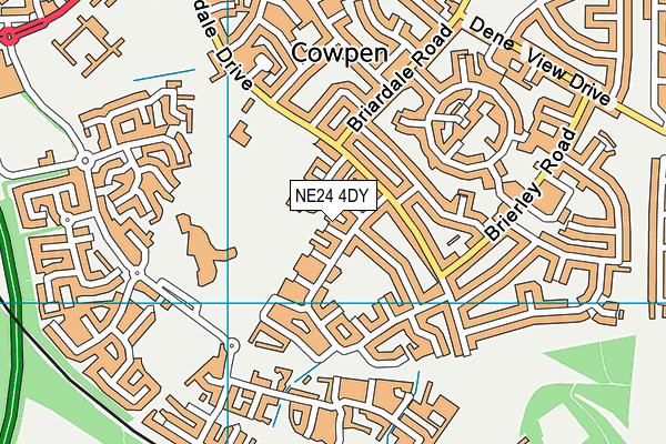 NE24 4DY map - OS VectorMap District (Ordnance Survey) NE24 4DY map - OS VectorMap District (Ordnance Survey)