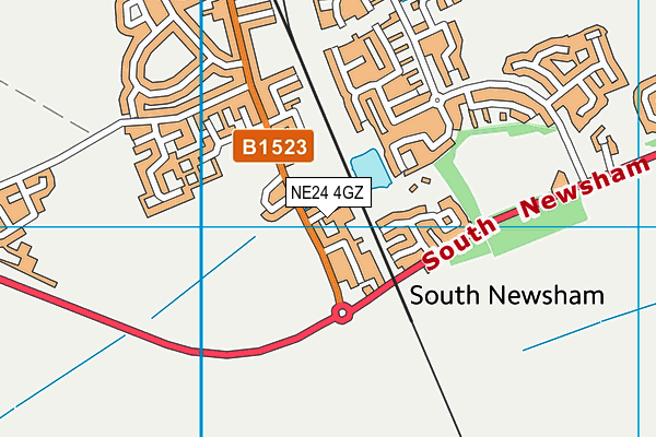 NE24 4GZ map - OS VectorMap District (Ordnance Survey) NE24 4GZ map - OS VectorMap District (Ordnance Survey)