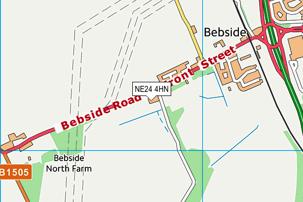 NE24 4HN map - OS VectorMap District (Ordnance Survey) NE24 4HN map - OS VectorMap District (Ordnance Survey)