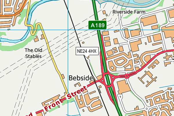 NE24 4HX map - OS VectorMap District (Ordnance Survey) NE24 4HX map - OS VectorMap District (Ordnance Survey)