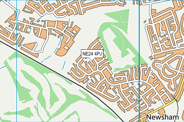 NE24 4PJ map - OS VectorMap District (Ordnance Survey) NE24 4PJ map - OS VectorMap District (Ordnance Survey)