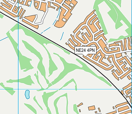 NE24 4PN map - OS VectorMap District (Ordnance Survey) NE24 4PN map - OS VectorMap District (Ordnance Survey)