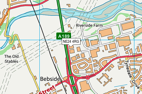 NE24 4RG map - OS VectorMap District (Ordnance Survey) NE24 4RG map - OS VectorMap District (Ordnance Survey)