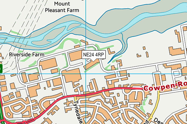NE24 4RP map - OS VectorMap District (Ordnance Survey)