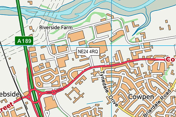 NE24 4RQ map - OS VectorMap District (Ordnance Survey) NE24 4RQ map - OS VectorMap District (Ordnance Survey)