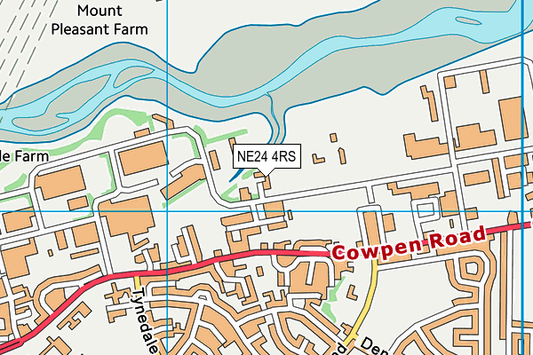 NE24 4RS map - OS VectorMap District (Ordnance Survey)
