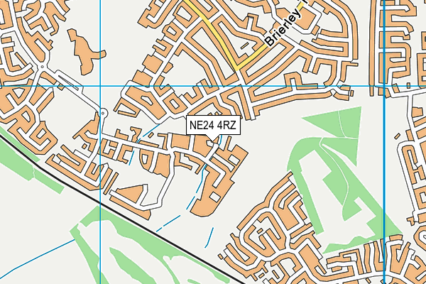 NE24 4RZ map - OS VectorMap District (Ordnance Survey) NE24 4RZ map - OS VectorMap District (Ordnance Survey)